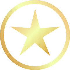 Golden star icon