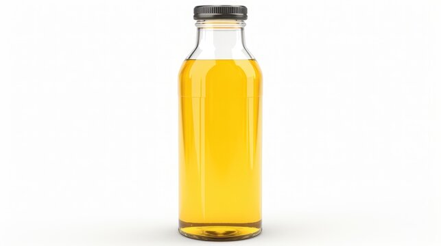 bottle of olive oil isolated