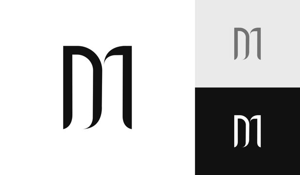 Letter DM initial monogram logo design