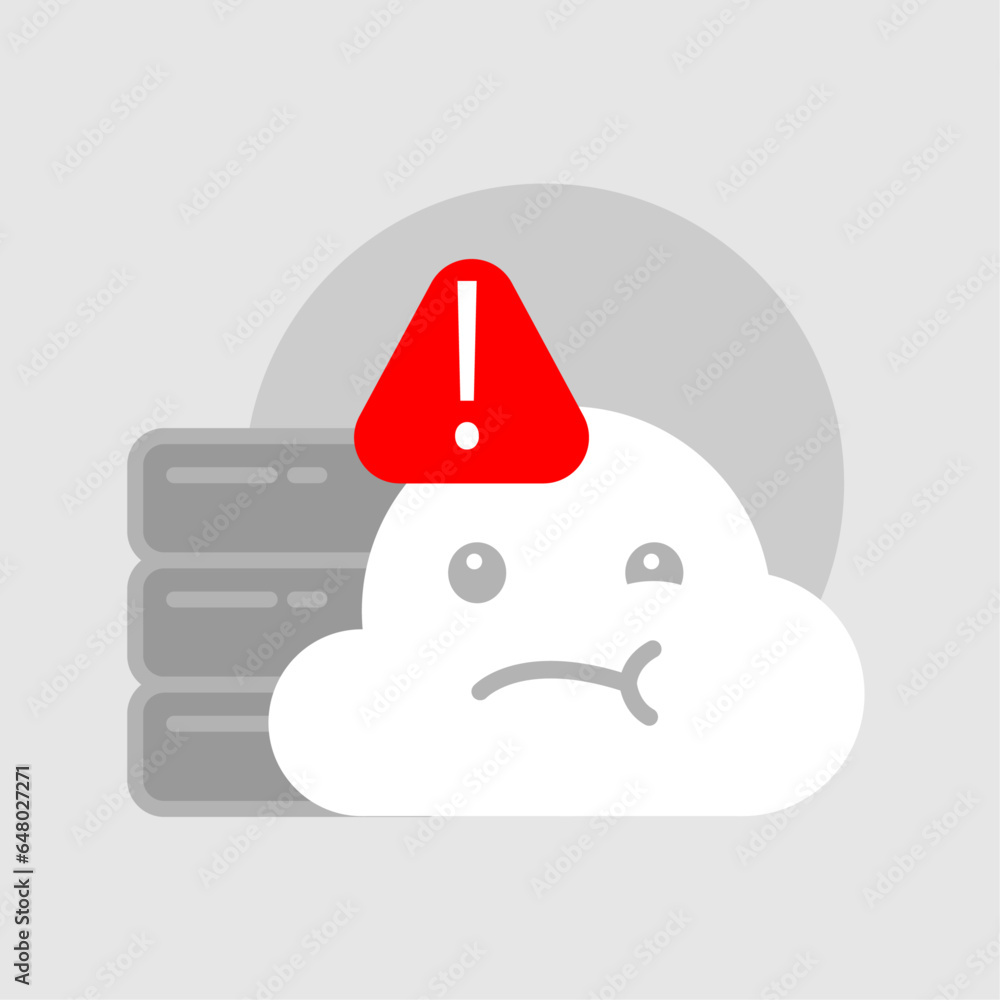 Aufkleber error page website, too many request, overload server concept illustration flat design vector eps10.