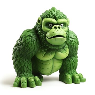 toy gorilla character on white background