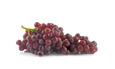champagne grapes isolated on white background