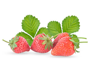 fresh and ripe strawburry on a white,isolated