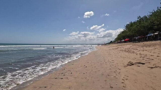 Kuta Beach in Bali, Indonesia.