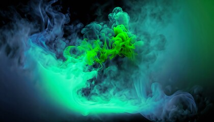 Top abstract background with smoke