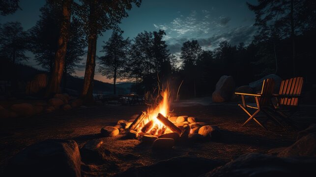 Campfire, AI generated Image