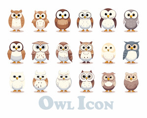 Owl Icon Set