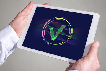 Validation concept on a tablet