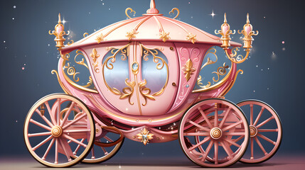Pink carriage for a princess