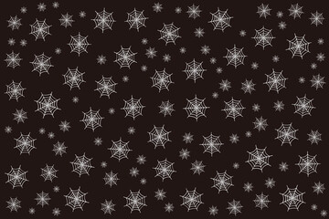 Hand drawn flat Halloween pattern design