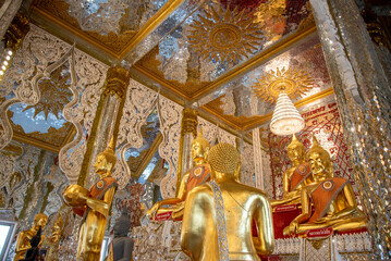 Wat Wirachot Thammaram is the most famous landmark in Chachoengsao, Thailand