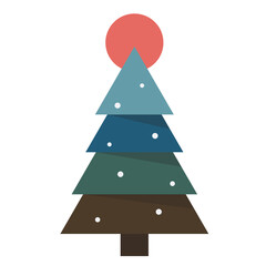 Pastel christmas tree