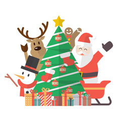 Merry Christmas Vintage Greeting Card