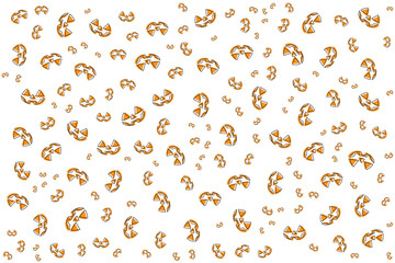 Hand drawn flat Halloween pattern design