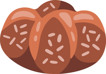 Sweet cake vector icon illustration