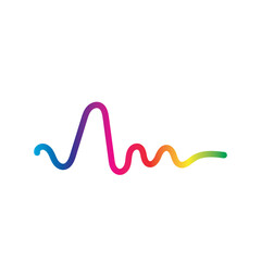 Sound waves logo vector illustration