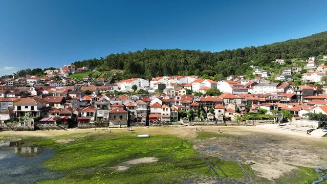 Sunny Day Over Combarro's Seaside Houses