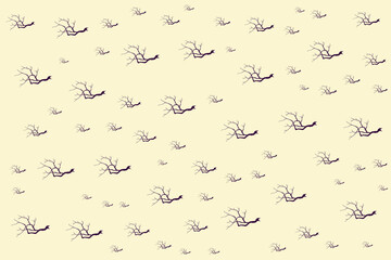 Hand drawn flat Halloween pattern design