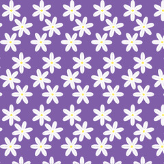 Seamless daffodil flower pattern.