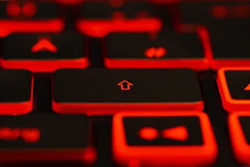 Beläuchtete Tastatur