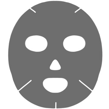 Natural facial mask, black charcoal, black facial mask Facial care and skincare