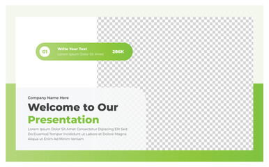 Professional website banner or horizontal flyer with gradient shapes