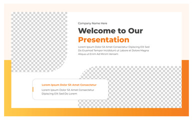 Video thumbnail and corporate business web banner template