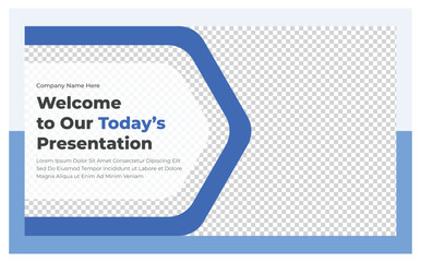 Business presentation cover page or front page design