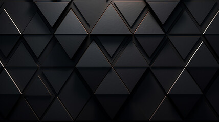 Abstract black triangle background, grunge texture. - obrazy, fototapety, plakaty