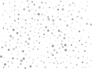 Elegant Shiny Silver Square Confetti