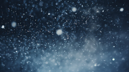 Falling snow natural winter background.