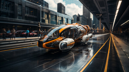 Means of transport in the future, a new concept for moving