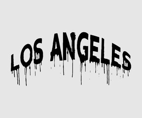 Los Angeles slogan, vector for t shirt graphics, wall art, card, cover, background designs