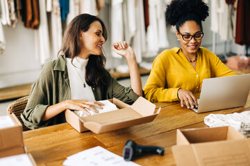 Clothing store owners launching an online store for drop shipping