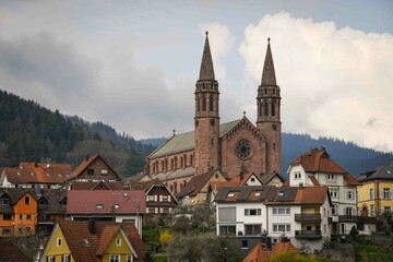 Obraz premium Forbach, Historic Village in Baden-Württemberg