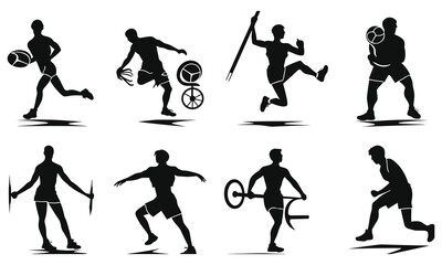 vector sport silhouette collection