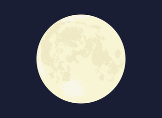 満月のベクターイラスト