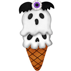 Halloween Dessert. Halloween Ice Cream