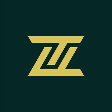 Initial letter TZ or ZT monogram logo