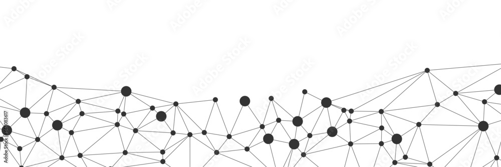 Poster abstract connected network background