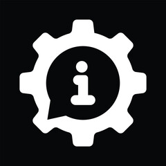 Gear Info icon - Vector