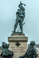 Monument aux Morts de la guerre de 1870 à Paray-le-Monial, Saône-et-Loire, France