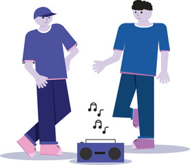 Melodic Conversations: Flat Characters Engage with the Music Player