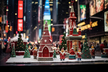 Christmas tree in the city