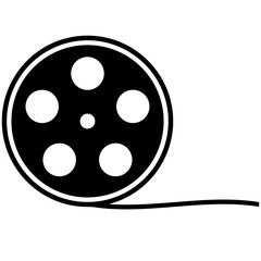 Symbol of classic cinema. movie icon