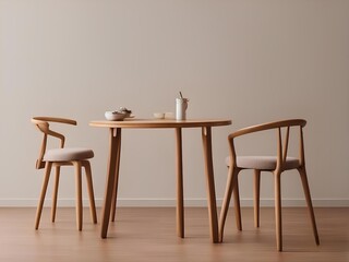 table and chairs in a restaurant