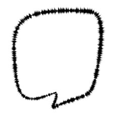 speech clouds chat bubble icon.