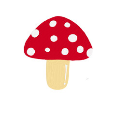 Mushroom have red and white 