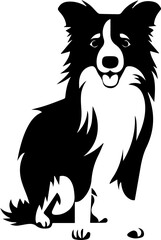 Fototapeta premium Border Collie Icon