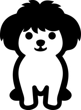 Bichpoo Flat Icon